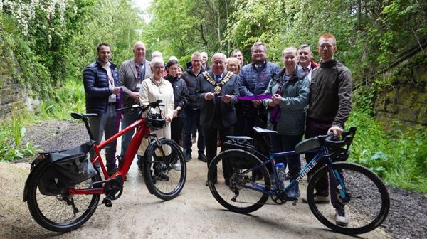 Mayor And Ed Clancy Open New Active Travel Scheme With Bikes