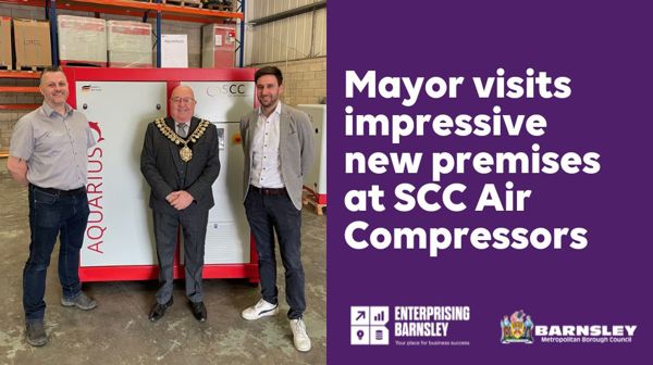 Mayor visits impressive new premises at SCC Air Compressors