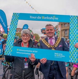 Mayor at Tour de Yorkshire