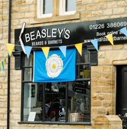 Beasley's shop with bunting