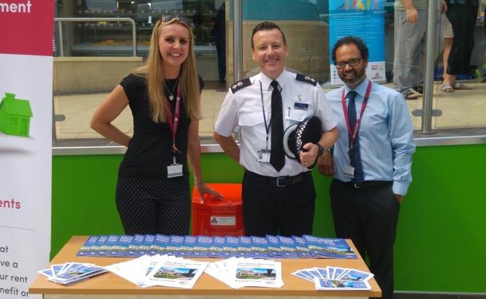 Safer Barnsley Partnership safeguarding awareness week stall