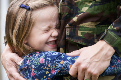 Dad and daughter