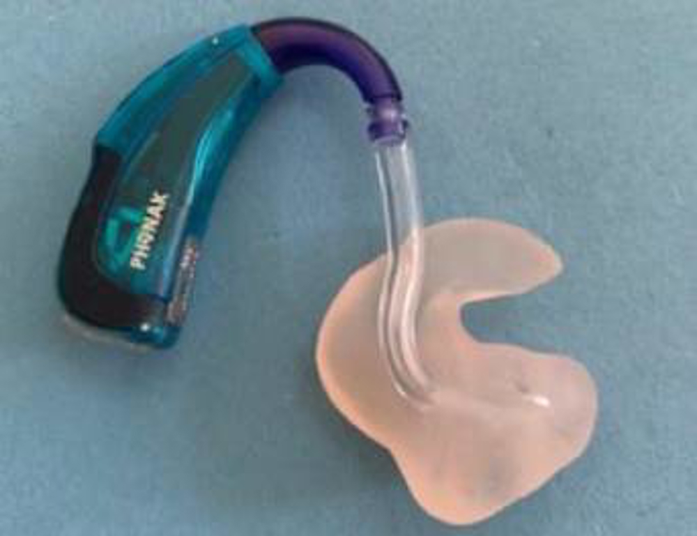 Step 7 - Attach the new tubing to the hearing aid