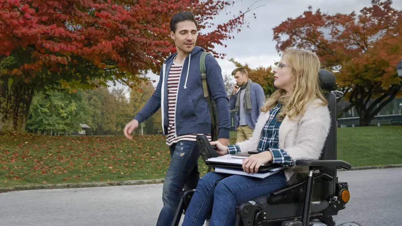 Young people in the park