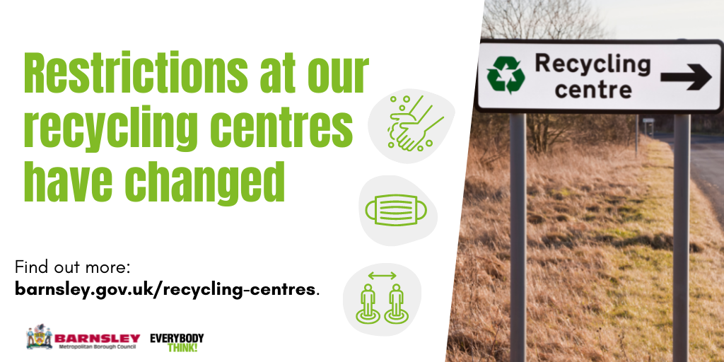 Restrictions at our recycling centres have changed