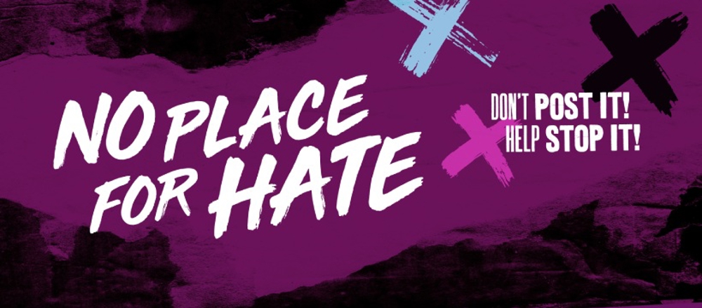 No Place for Hate - don't post it help stop it - Facebook header