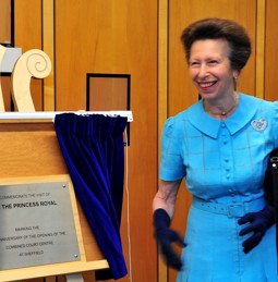 HRH The Princess Royal at Sheffield Combined Court Centre -  plaque unveil - 20 July 2021