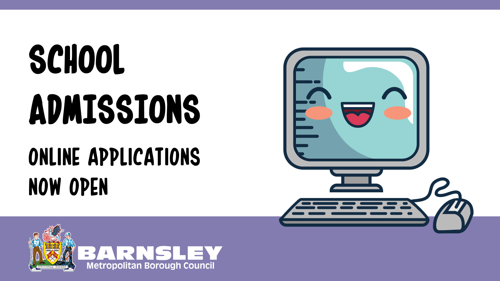 Schools admissions - online applications now open