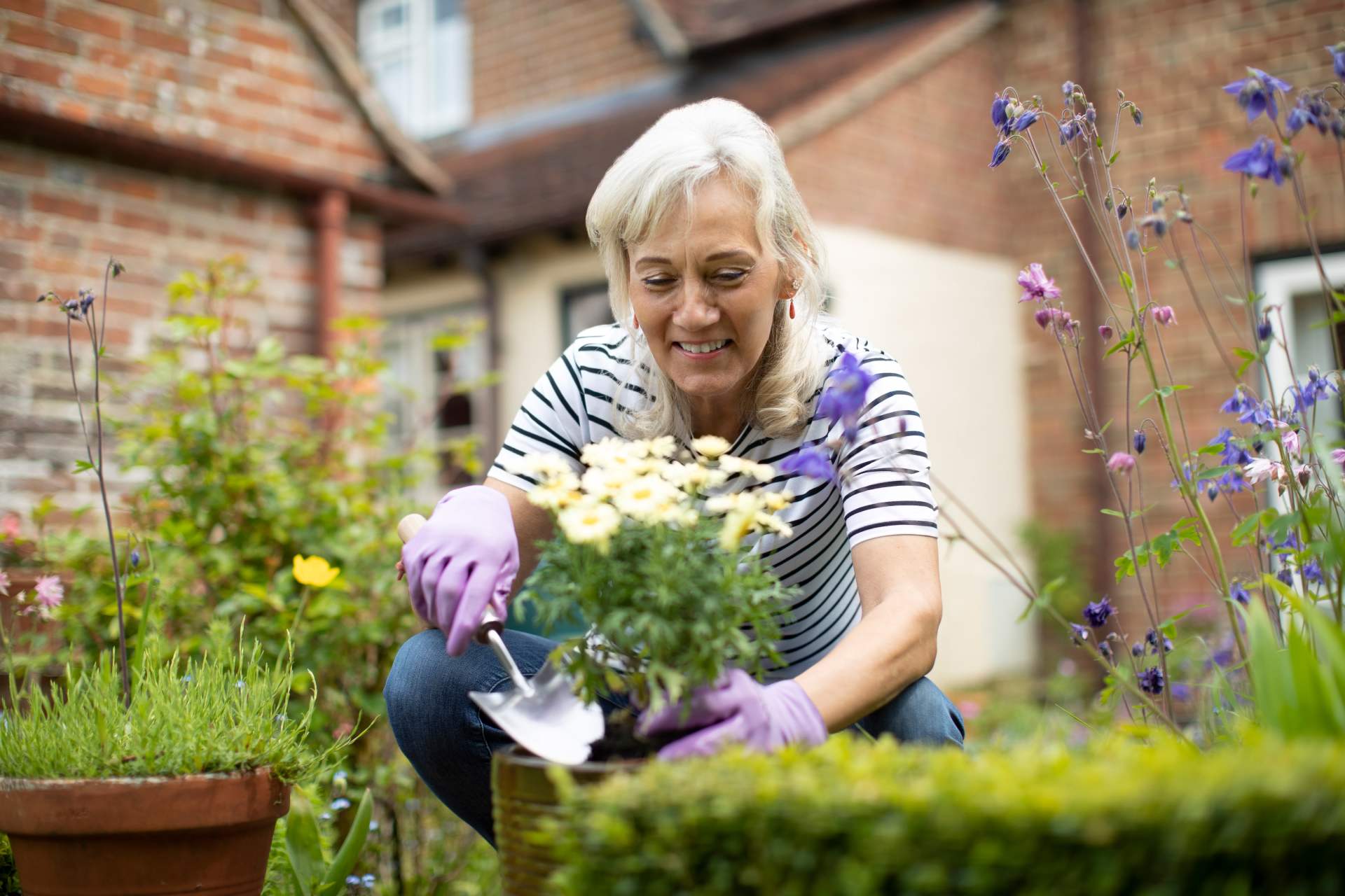 Woman gardening