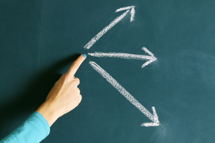 Arrows moving forwards