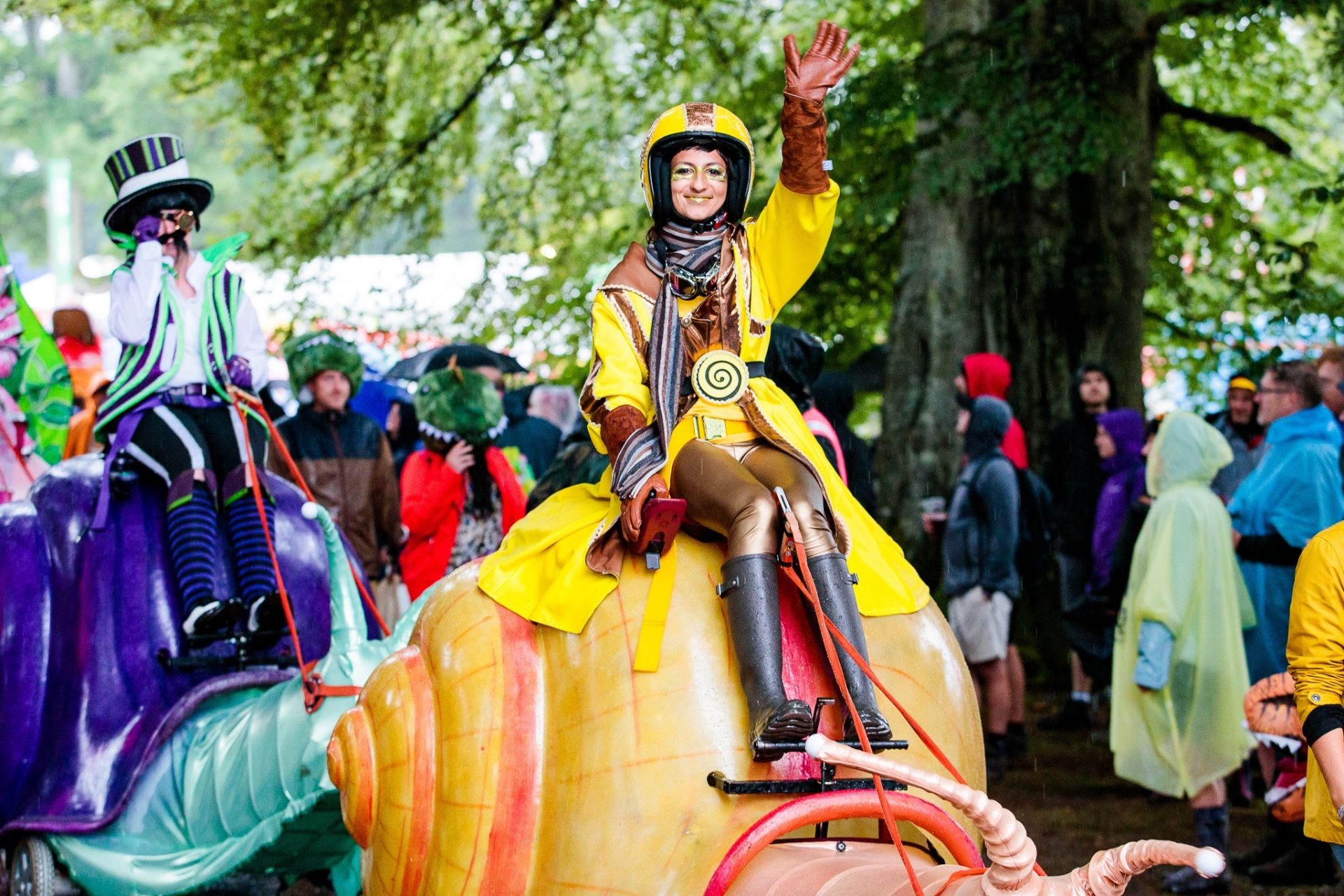 Image of person on top of a giant snail.jpg Image of person on top of a giant snail.jpg