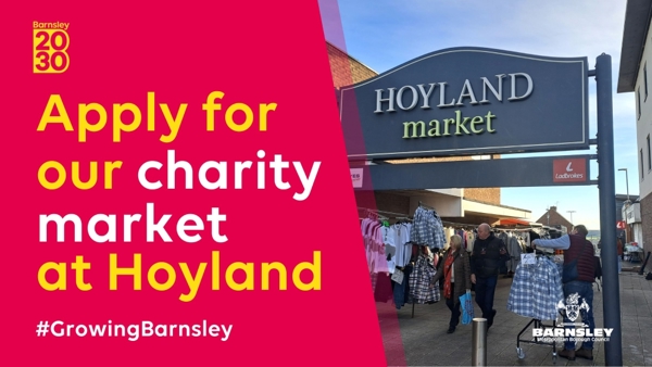Apply for our charity market at Hoyland