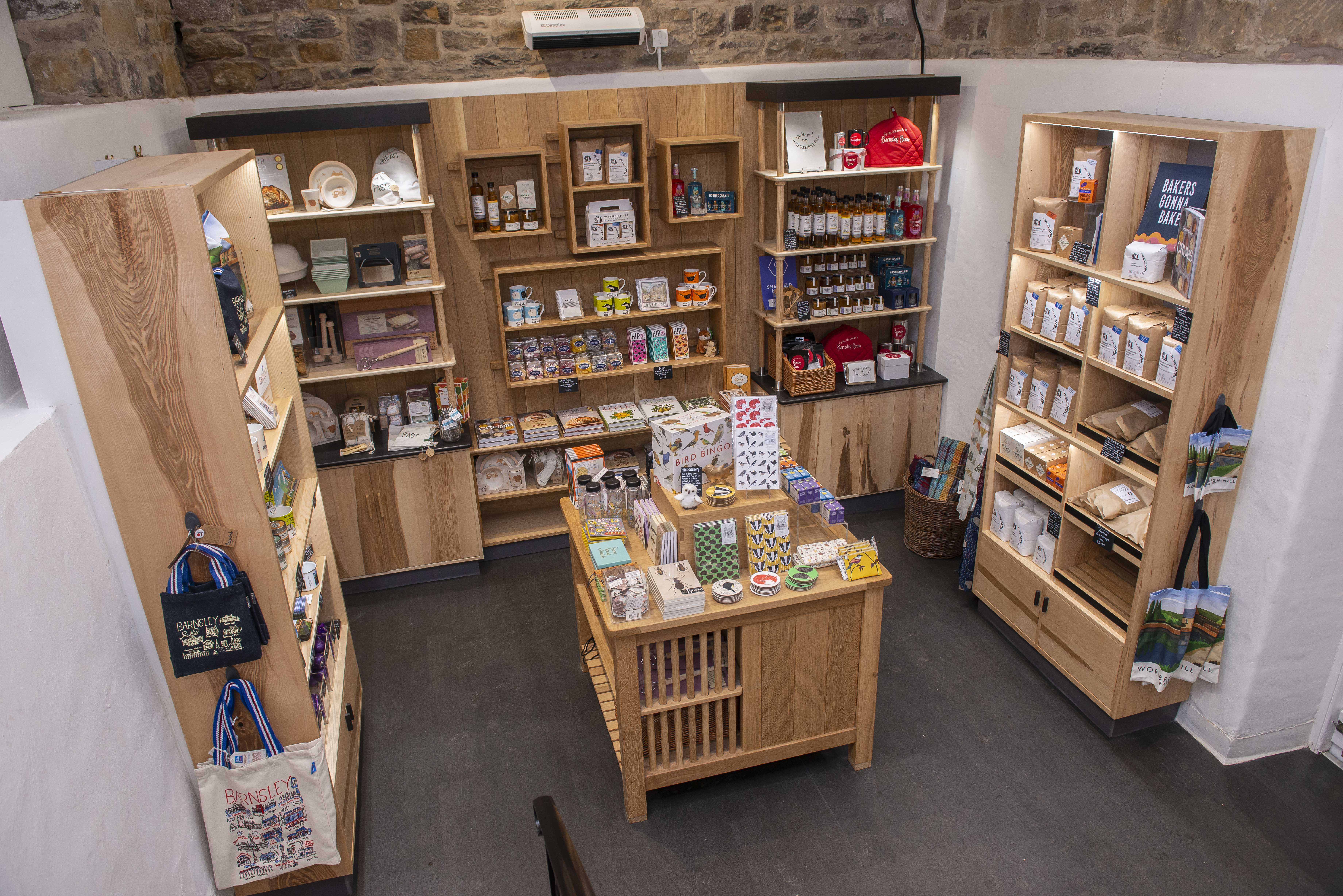 Photo of the new shop at Worsbrough Mill