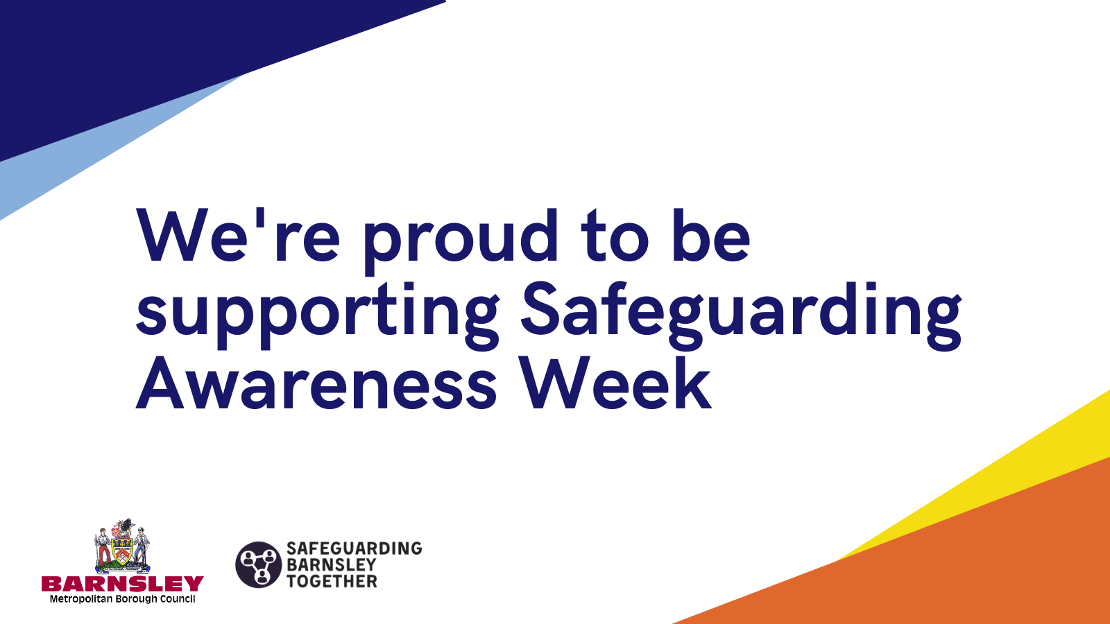 We're proud to be supporting Safeguarding Awareness Week