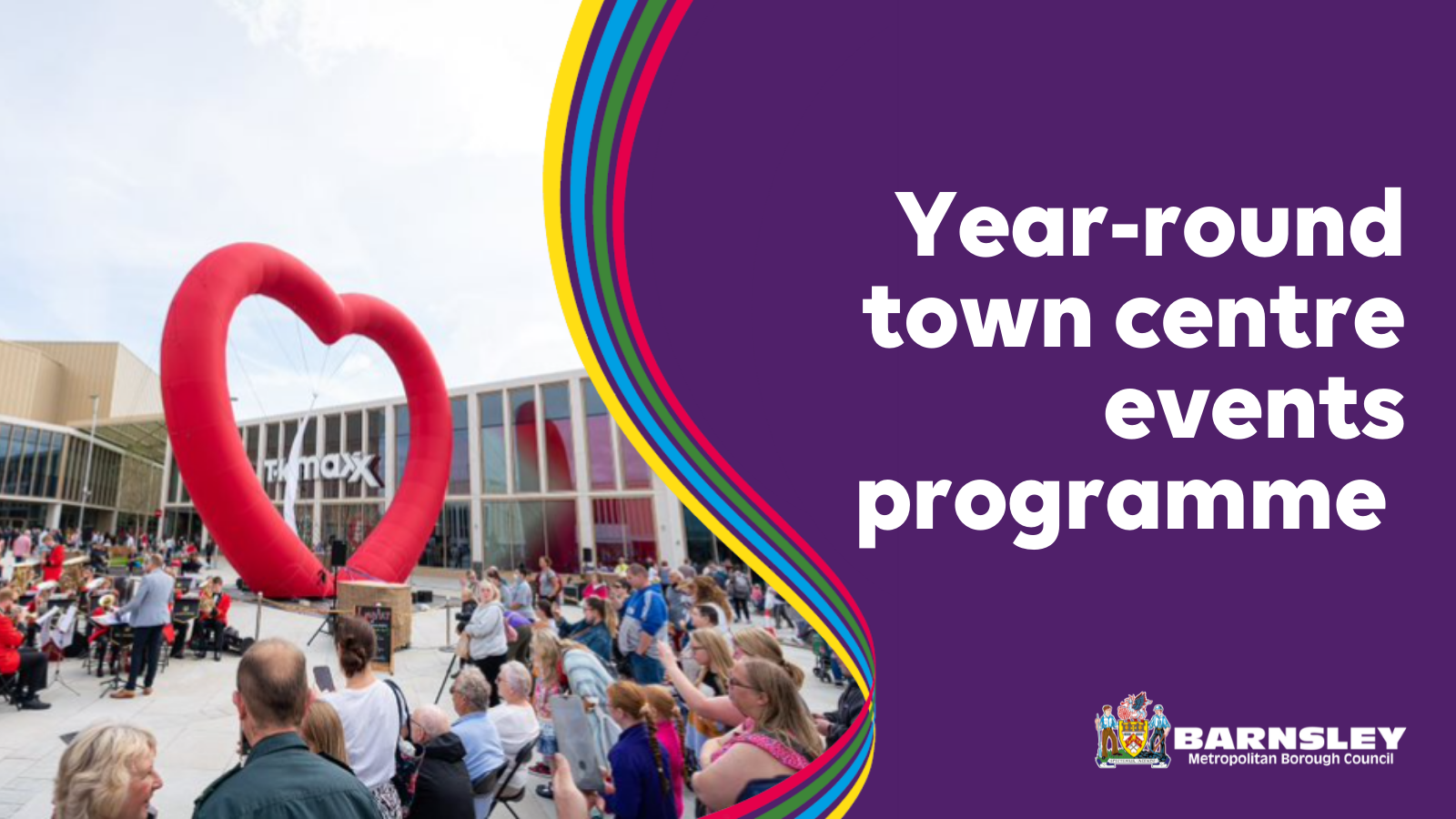 Year-round town centre events programme