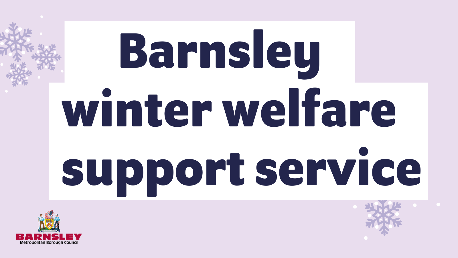 Barnsley winter welfare support service