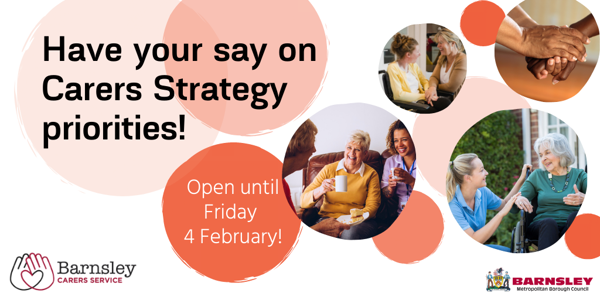 Have your say on Carers Strategy priorities! Open until Friday 4 February!