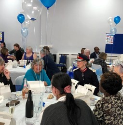 The Lord-Lieutenant meeting volunteers at Edlington Community Organisation - 22 February 2022