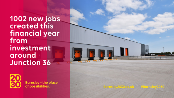 1002 new jobs created this financial year from investment around  Junction 36