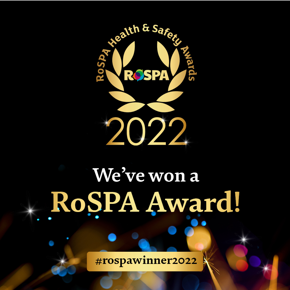 We've won a RoSPA Award 2022