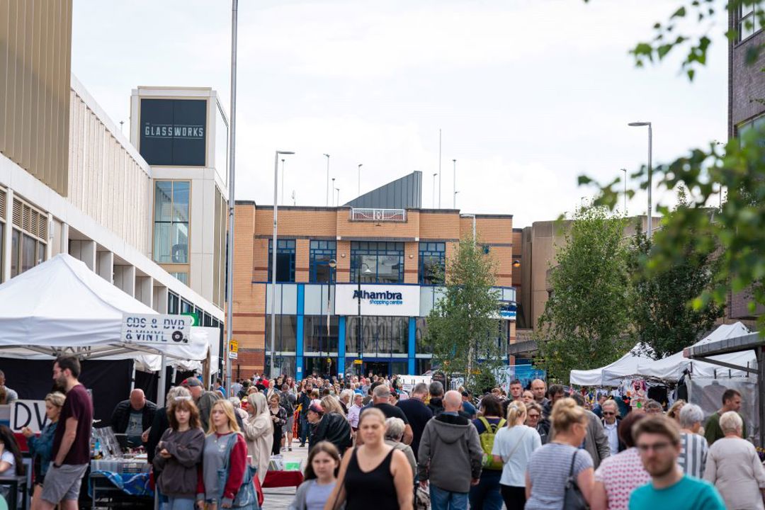 The Glass Works and Alhambra Shopping Centre