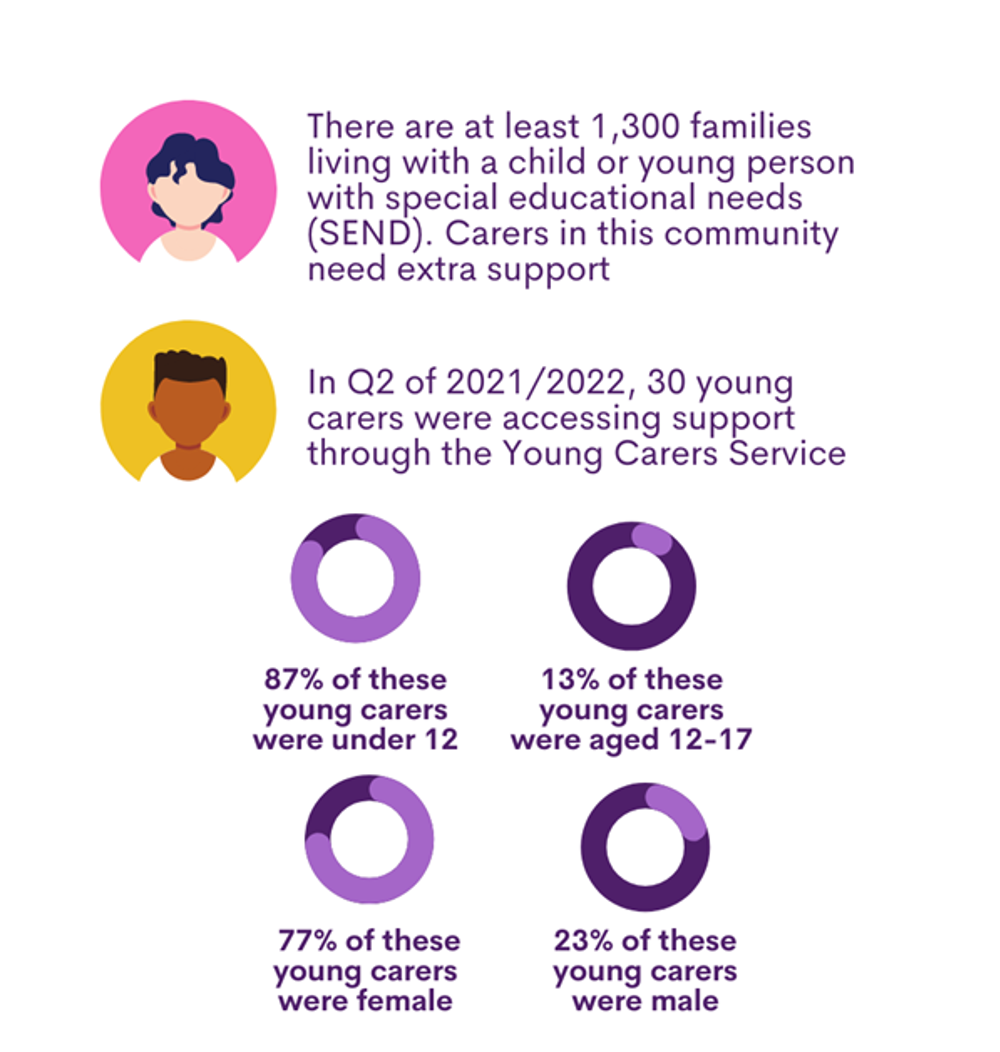 Stats from young carer service
