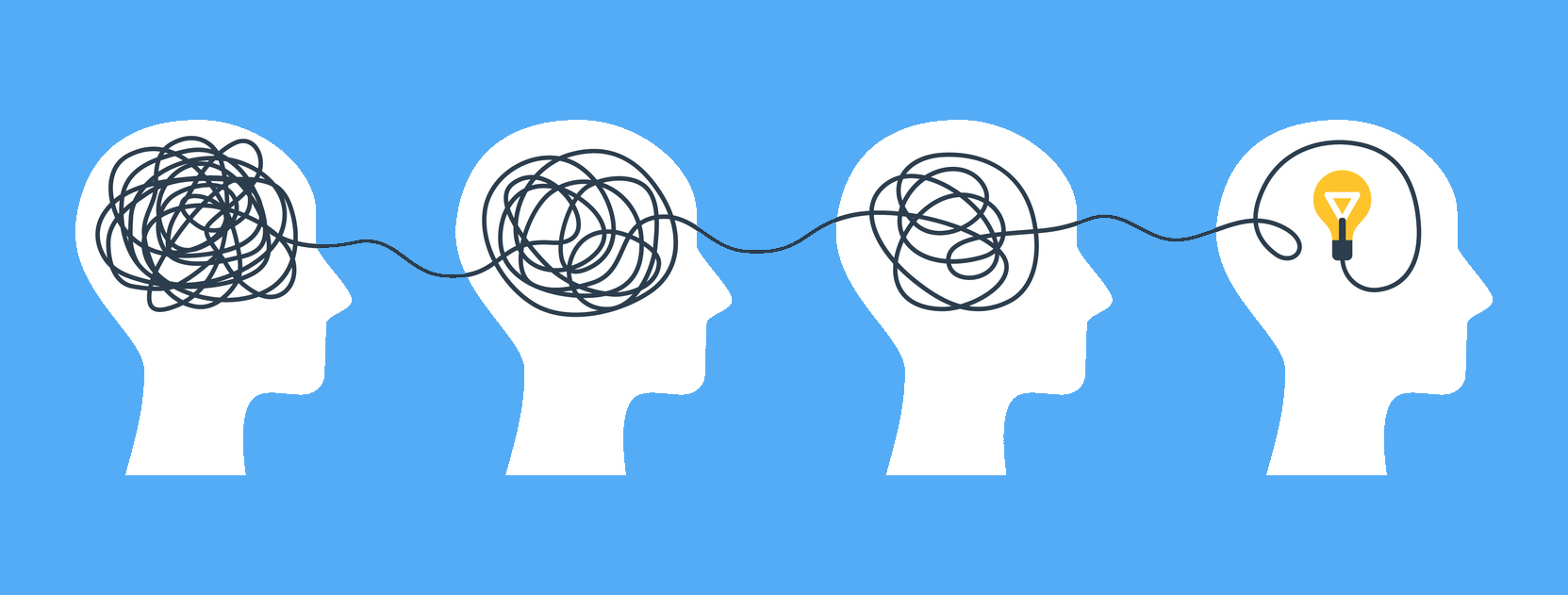 Confused and worried brains