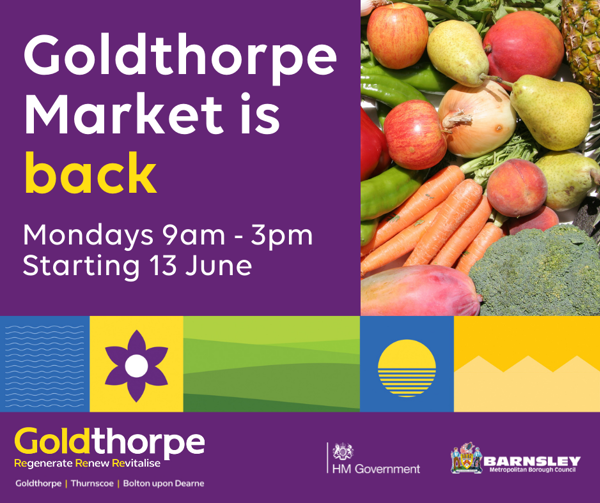 Goldthorpe Market is back Mondays 9am to 3pm starting 13 June