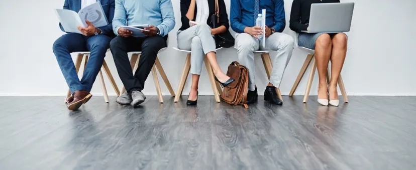 People waiting for interview