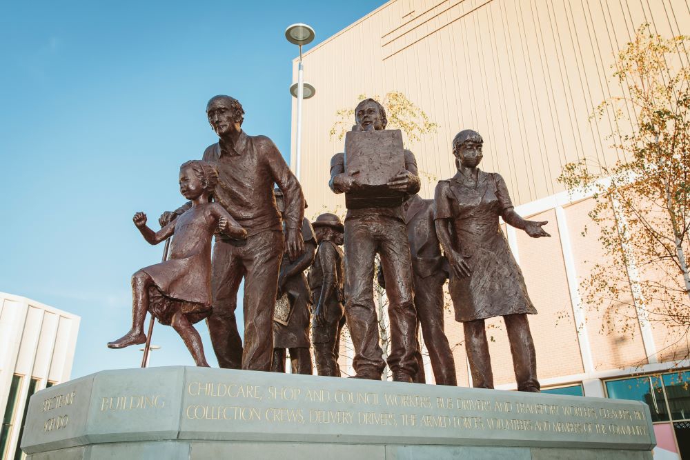 COVID memorial sculpture