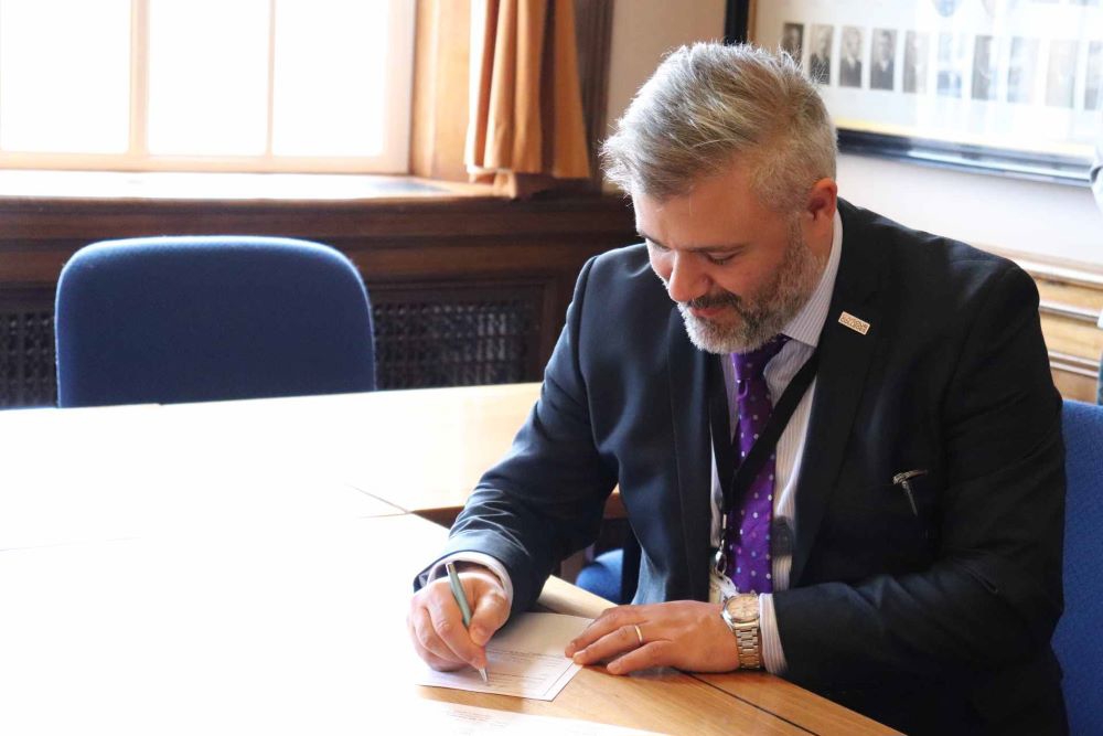 Armed Forces Covenant being signed