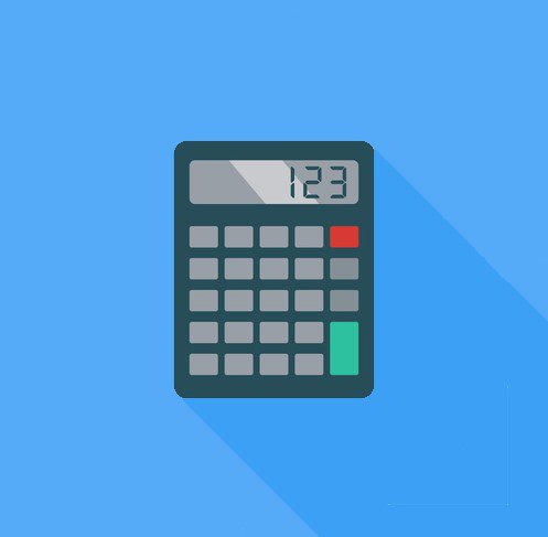 Calculator with 123 on display