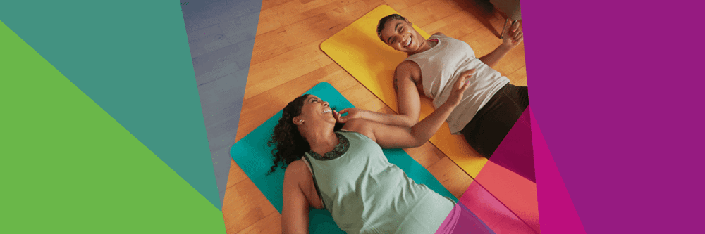 People doing yoga