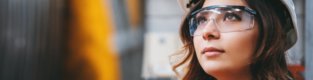 Girl with hard hat