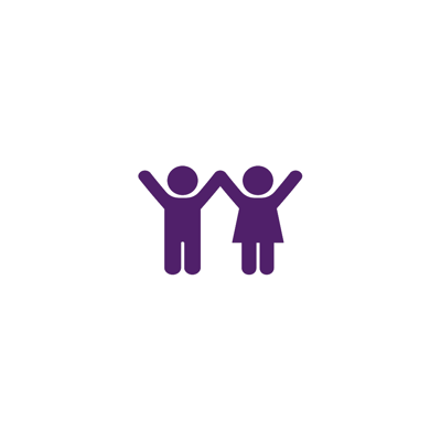 Children holding hands