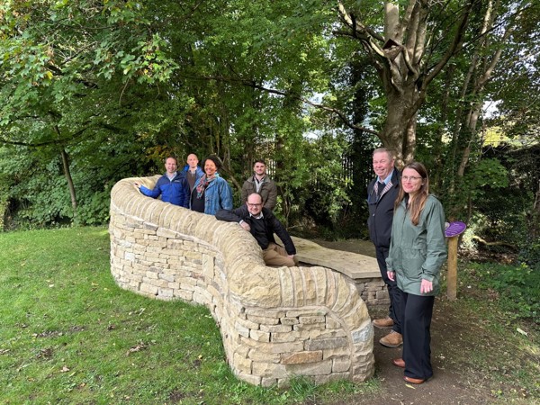 Community Boost bench at Worsbrough Mill