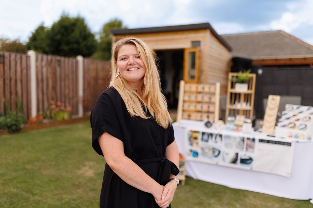 Lauren Bower with crafts stall