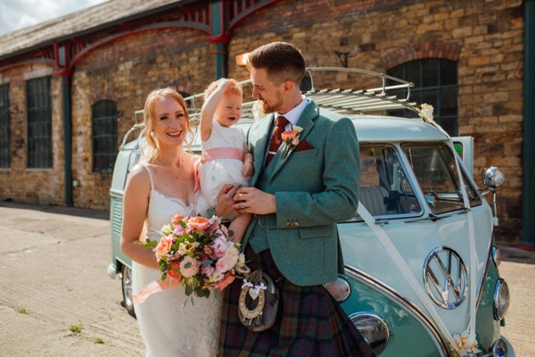 Couple with campervan outside Elsecar Heritage Centre