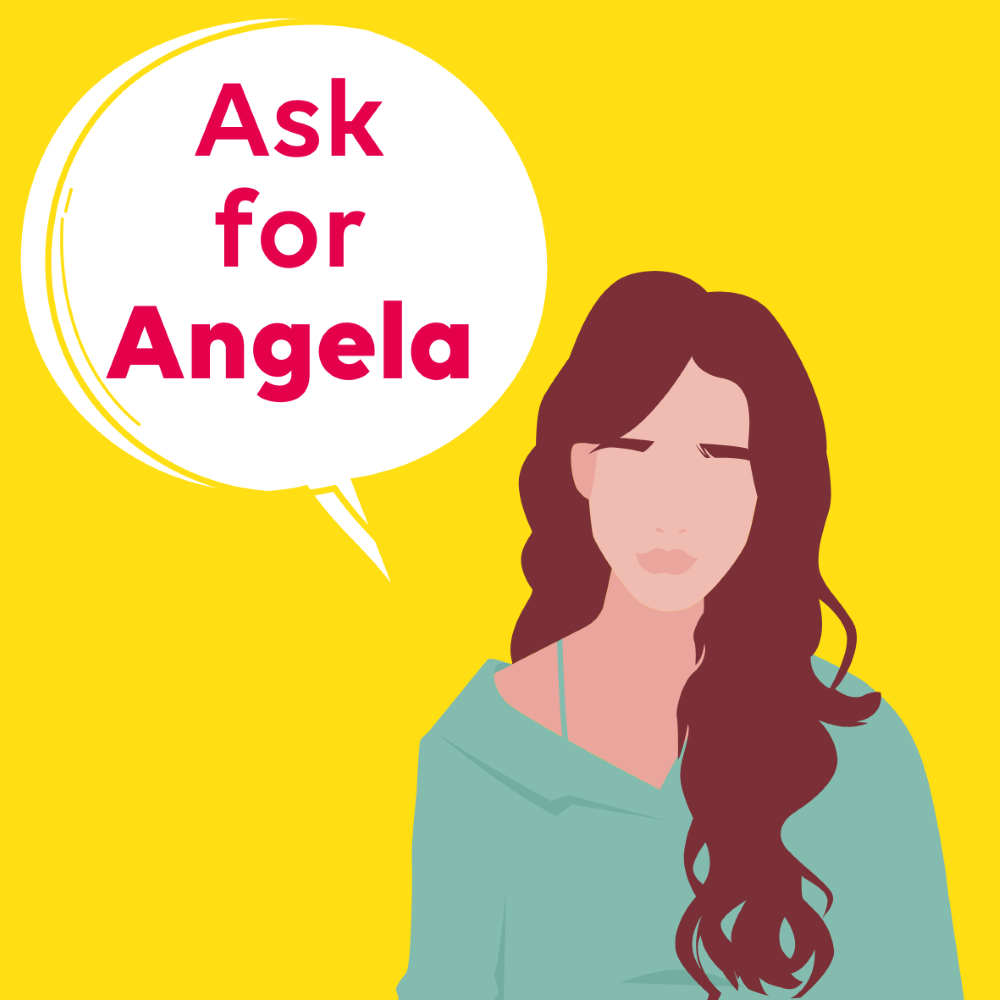 Ask for Angela sticker