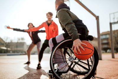 Wheelchair basketball game