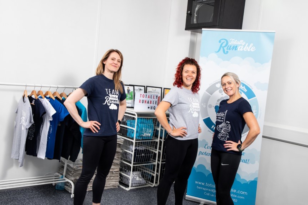 Three women at Totally Runable