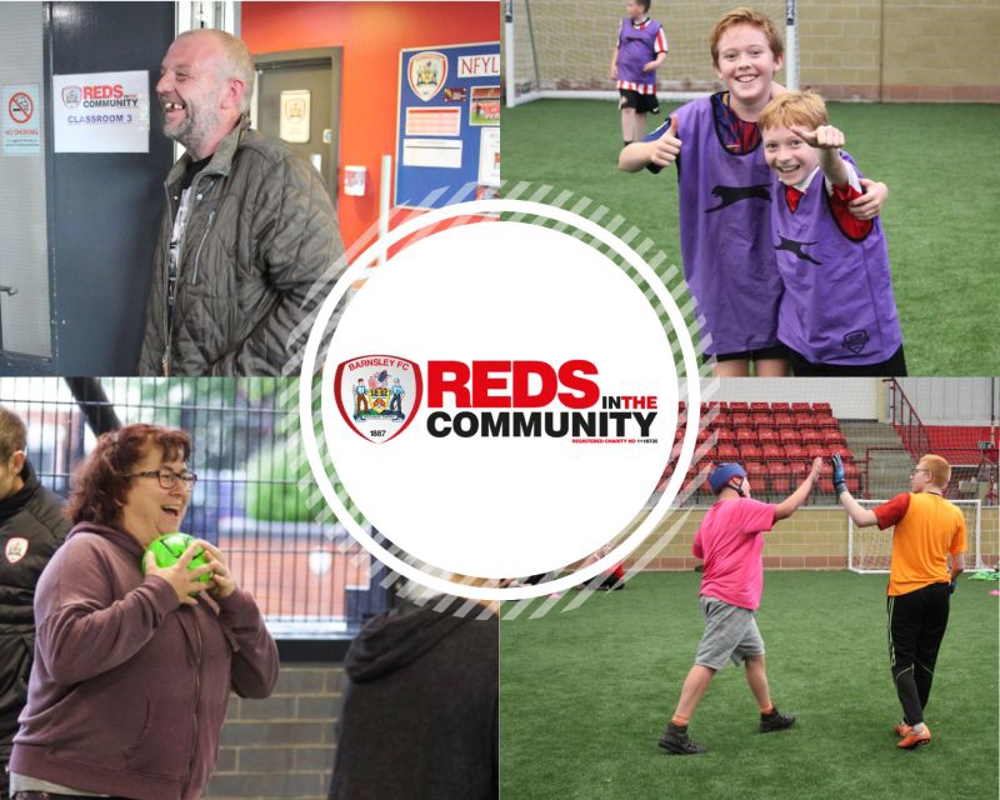 Reds in the community logo
