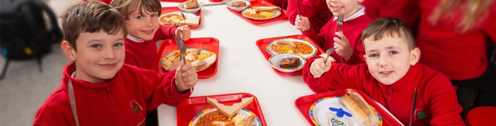 Children at lunchtime