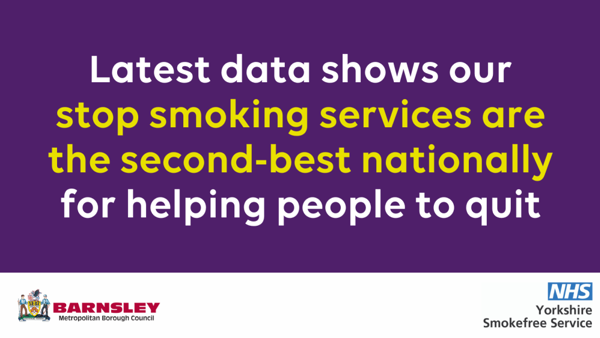 Latest data shows our stop smoking services are the second-best nationally for helping people to quit