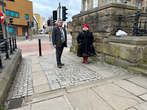 Nic Frances and Cllr James Higginbottom