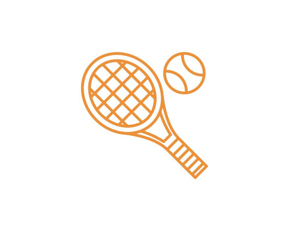 Tennis racquet and ball
