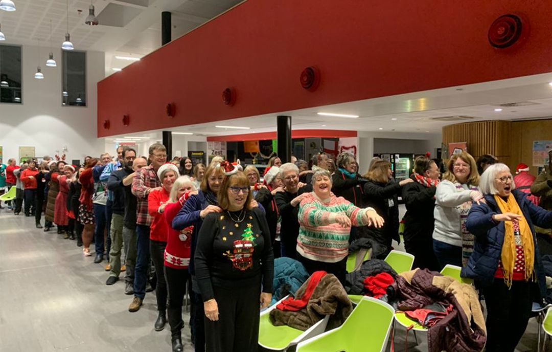 Large group of Barnsley Singers