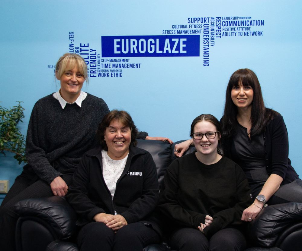 Members of staff at Euroglaze Barnsley