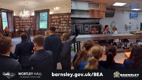 Business Education Alliance organises students from Kirk Balk Academy to get a look behind the scenes of the hospitality sector at Wortley Hall