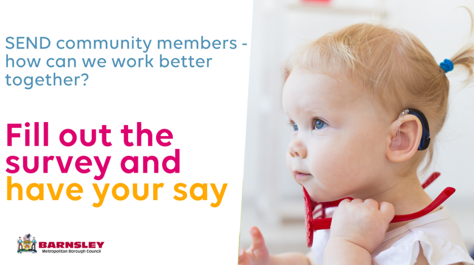 SEND community members - how can we work better together? Fill out our survey and have your say. Photo of young girl.